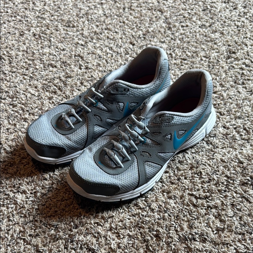 Nike Women’s Gray and Blue Running Shoes